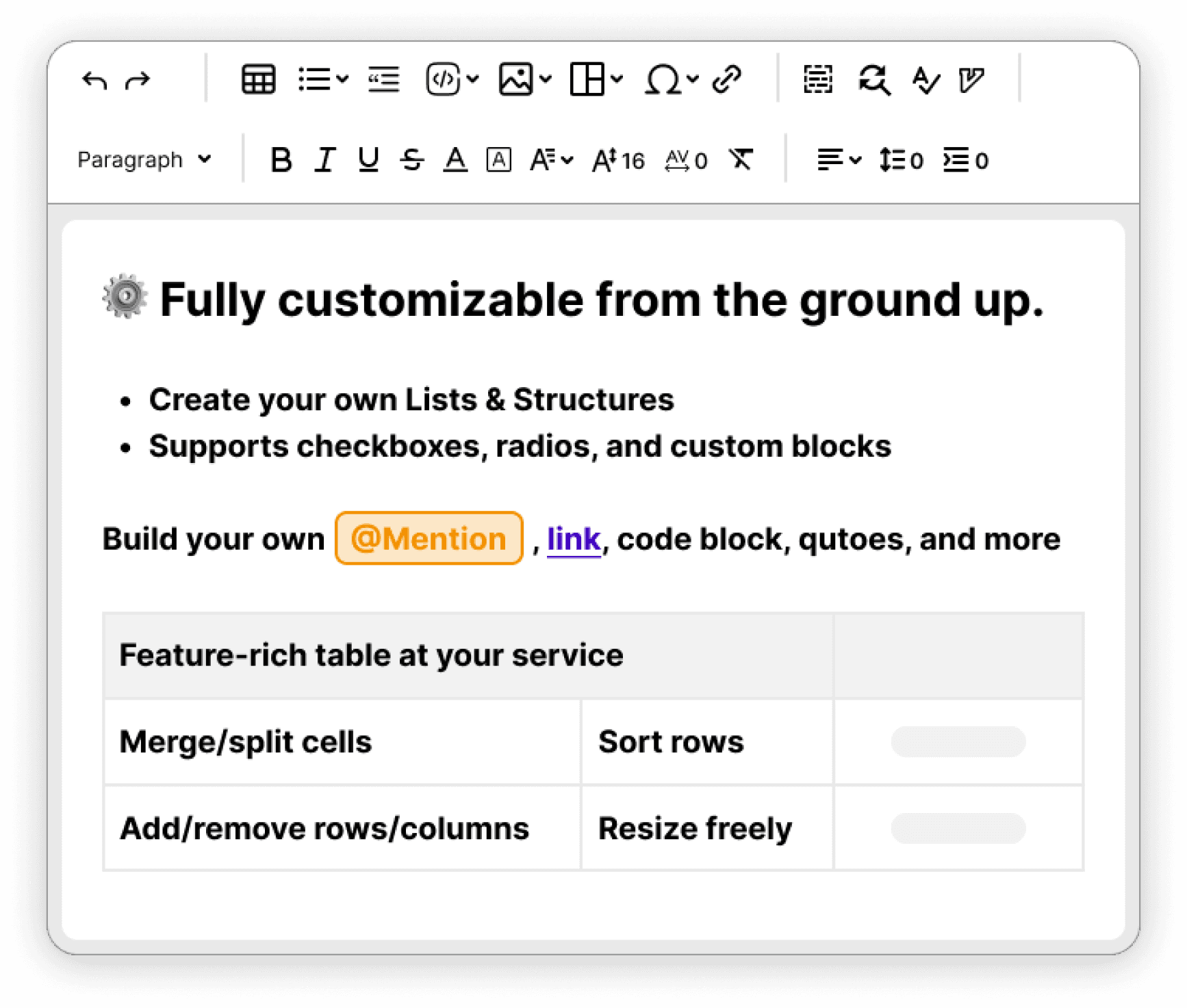 Rich Text Editor
